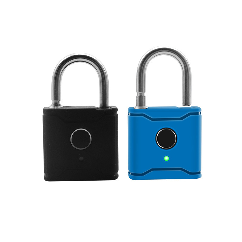 IP65 Waterproof Outdoor Remote Electronic Finger Print Pad Locks Combination Small Unique Smart Fingerprint Padlocks