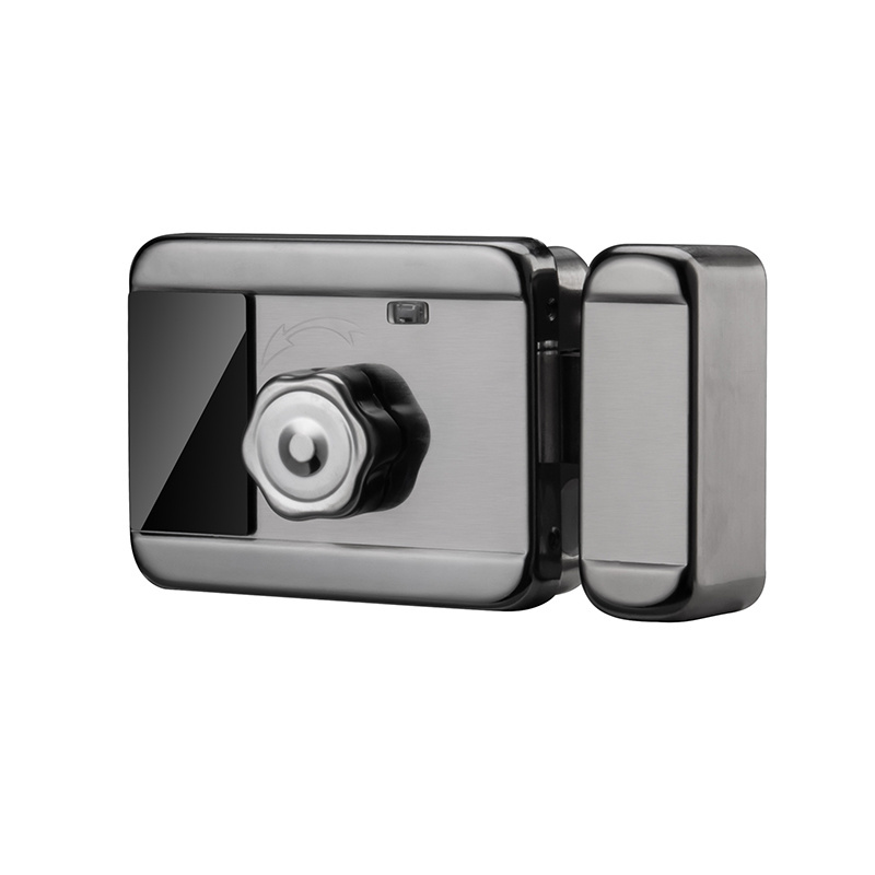 Double Sided Fingerprint Door Lock Intercom With Video Tuya Electric Rim Lock