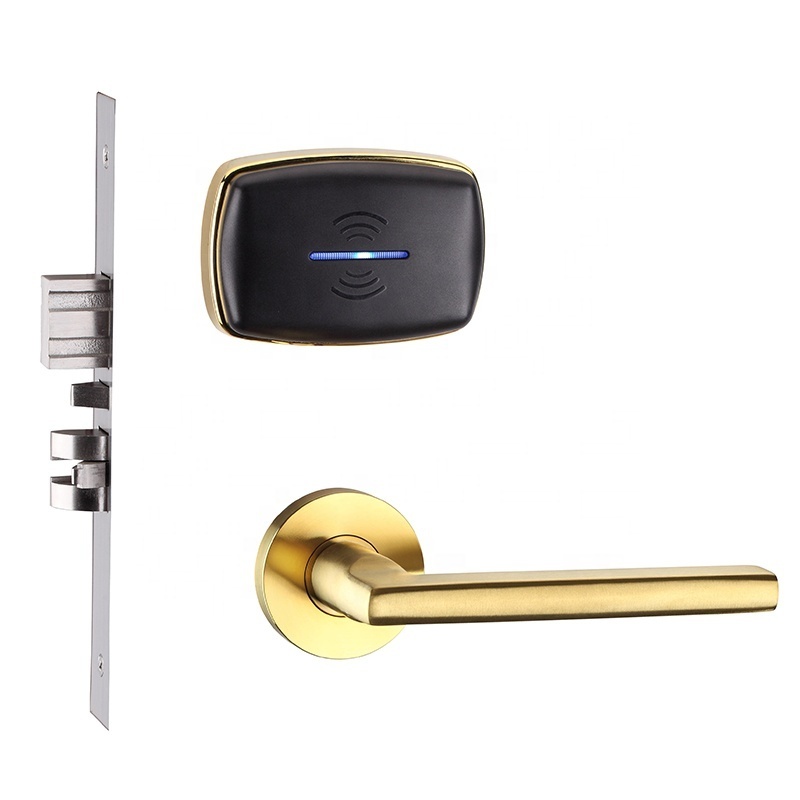 Rfid Hotel Card Door Lock Stainless Steel Sliding Door Lock Card Key Door Lock Hotel