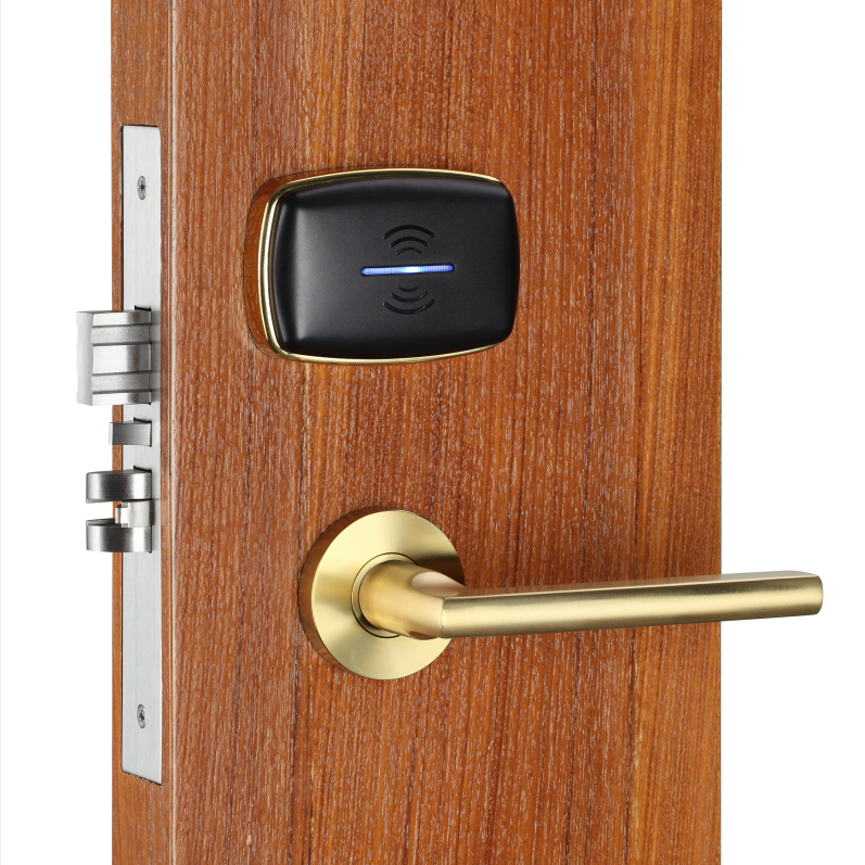 Rfid Hotel Card Door Lock Stainless Steel Sliding Door Lock Card Key Door Lock Hotel