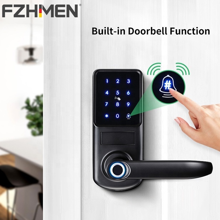 Hot Selling Smart Lock Door with Camera Outdoor American Design Smart Locks Fingerprint Deadbolt Smart Door Lock