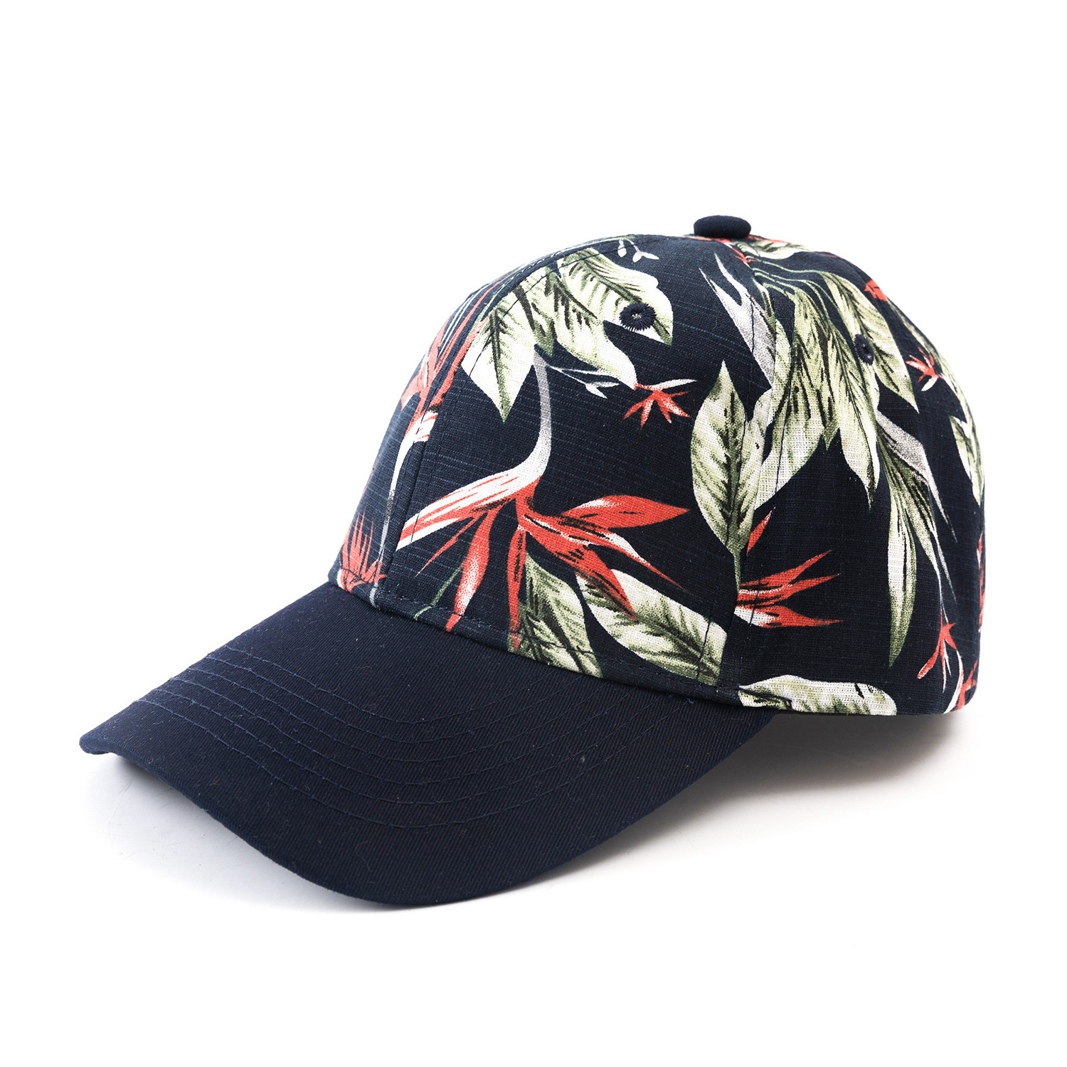 2024 New Tropical Style Graffiti Printing 6 Panel Baseball Caps Versatile Printing Outdoor Sports Dad Hat Baseball Caps