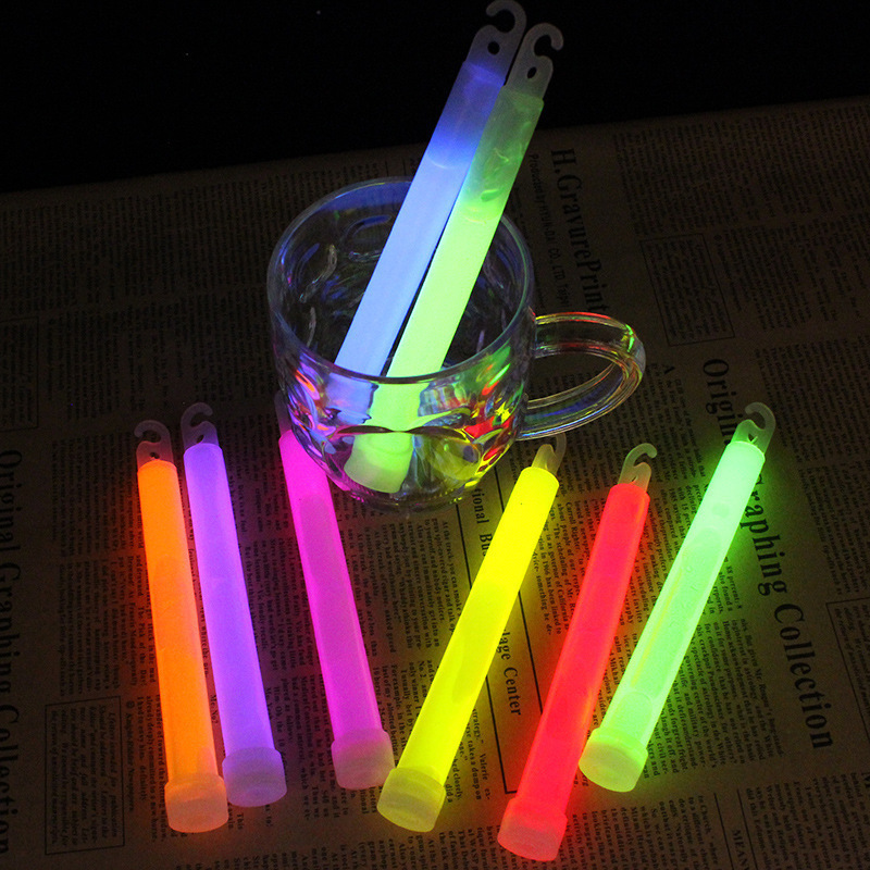 Custom Logo 6-Inch LED Glow Sticks for Parties Promotional Survival Gear Camping Lights Event Essentials