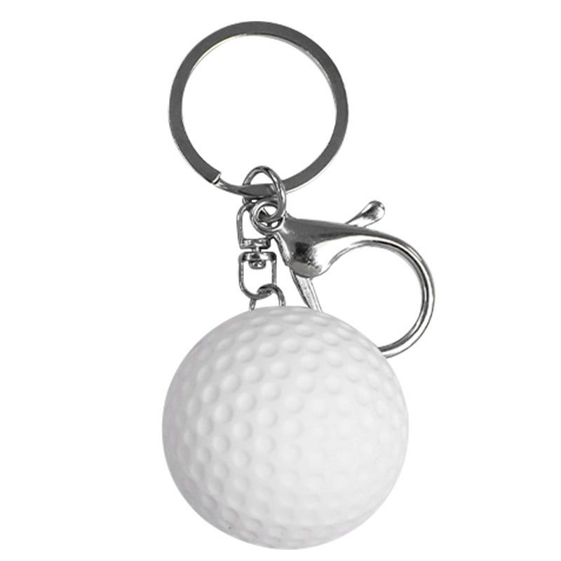 Sports Ball Keychains Soccer Football Baseball Basketball Tennis Ball Golf Ball Keyrings Handbag Hanging Ornaments Keychain