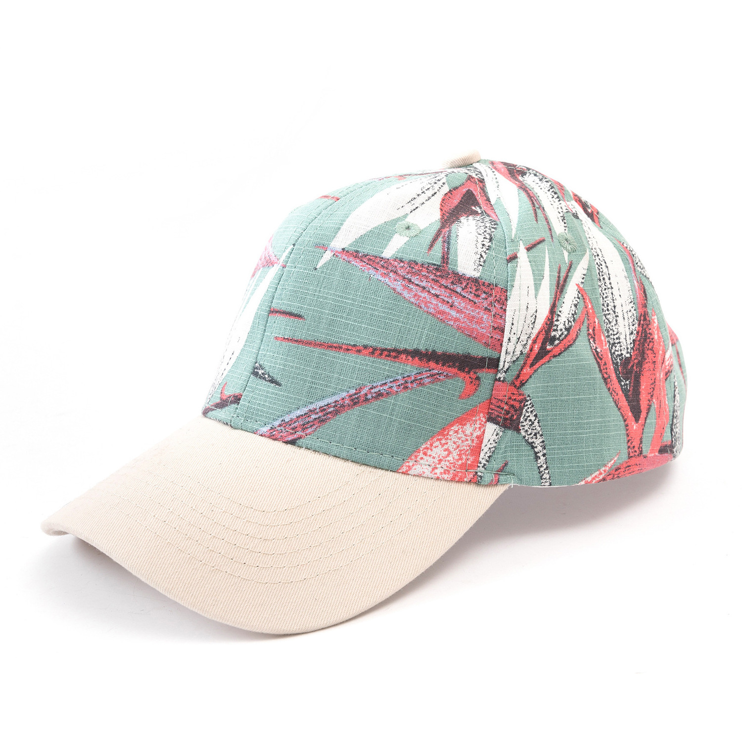 2024 New Tropical Style Graffiti Printing 6 Panel Baseball Caps Versatile Printing Outdoor Sports Dad Hat Baseball Caps