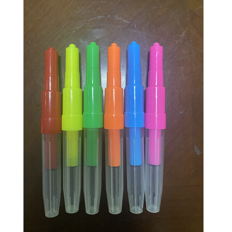 Promotional Gift Blow Pens Popular Kids Painting Colorful Airbrush Stencil Art Blow Pen For Children