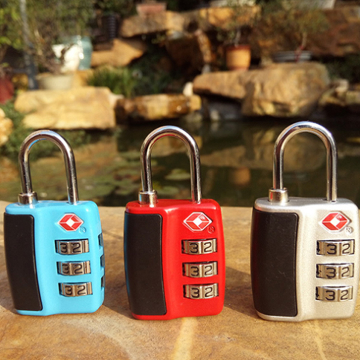 Alloy TSA Lock In Stock Customs Password Padlock Luggage Abroad Multi-purpose Lock Luggage Customs Lock