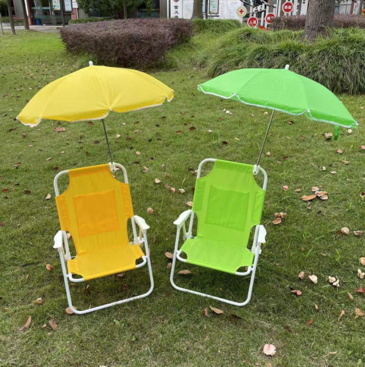 Kids Foldable Beach Chair umbrella Cheap Outdoor lightweight baby folding camping chair moon chairs with umbrella