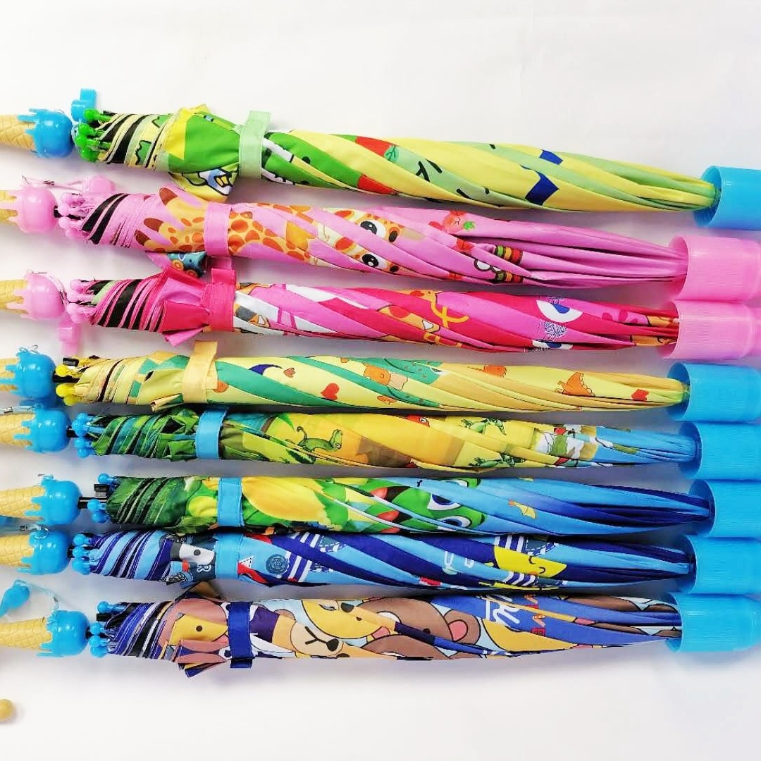 Wholesale Cartoon Print Rainproof Kids Children Umbrella Kids Parasol