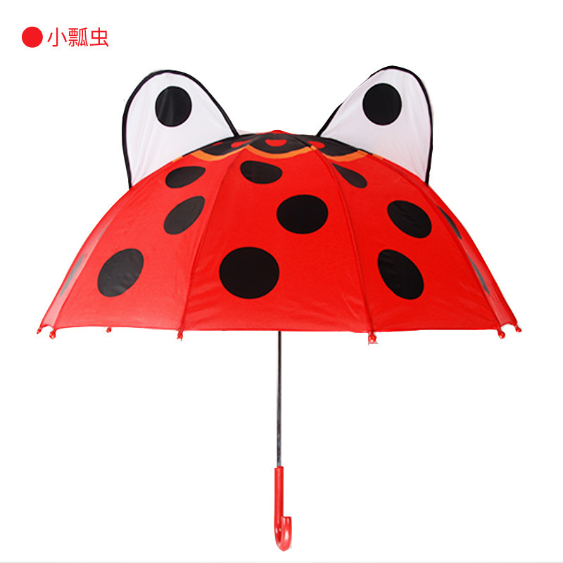 Wholesale Cheap Cartoon Kids Cute Straight Umbrella Creative Children Animal Stick Umbrella