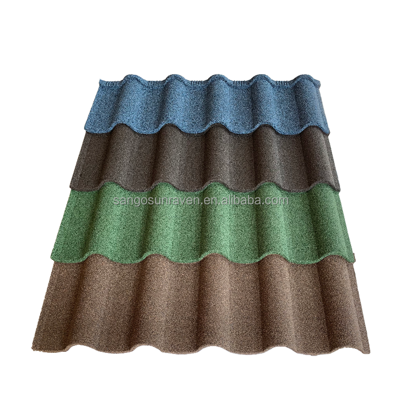 Stone Coated Roof Tile aluminum Zic 150 Roofing Shingle colorful Sand Coated metal roof tile