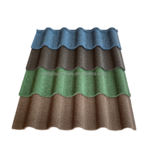 Stone Coated Roof Tile aluminum Zic 150 Roofing Shingle colorful Sand Coated metal roof tile