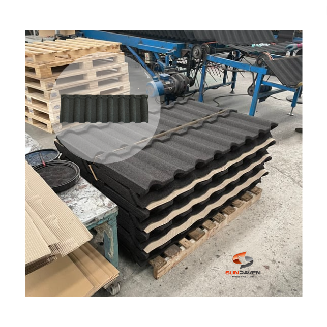 In Ghana Iron Sheets Roofing Galvanized Corrugated Stone Coated Metal Roof Tile