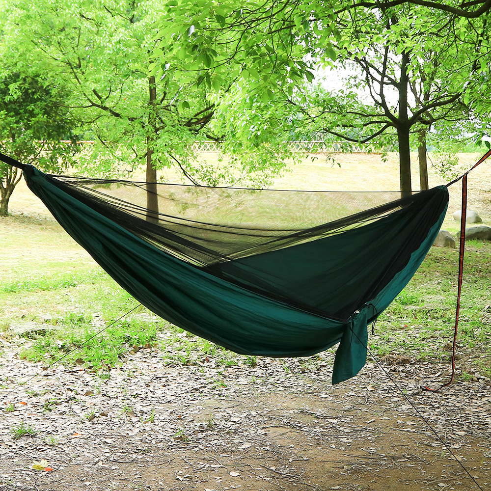 wholesale Hot Sale high quality Polyester Silver Waterproof Fabric Camping Tarp With Hammock And Polyester Mosquito Net