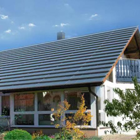 flat modern solar panel pv roof tiles 95W Photovoltaic Bipv  panels solar system