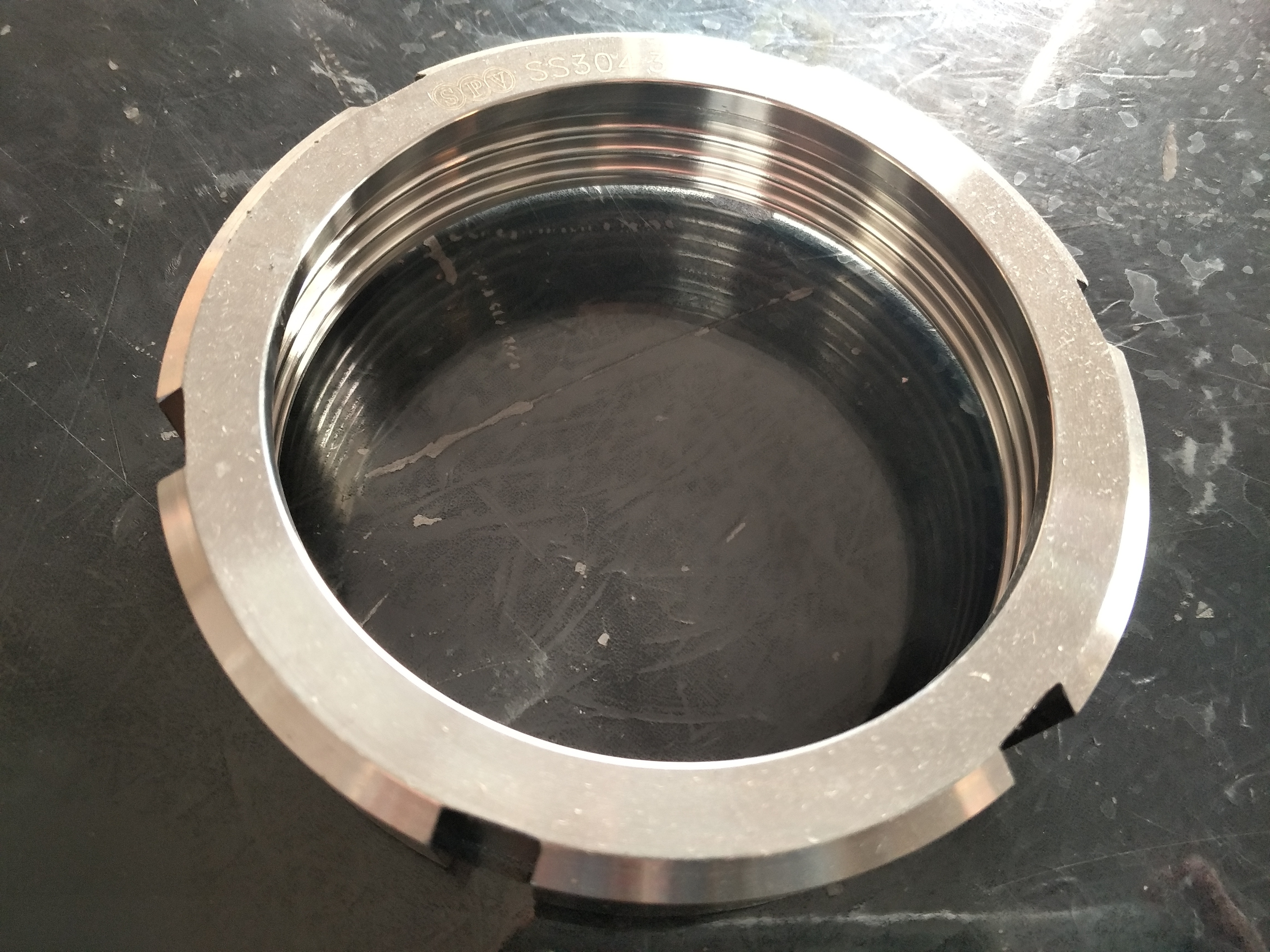 SS316L  Food Grade Flange Union Fitting Sanitary Tri Clamp Clover Sanitary Stainless Steel SMS Union