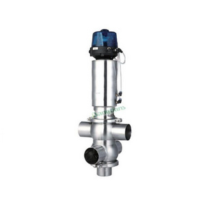 Food grade Pneumatic actuator Reversing Valve stainless steel mix proof valve