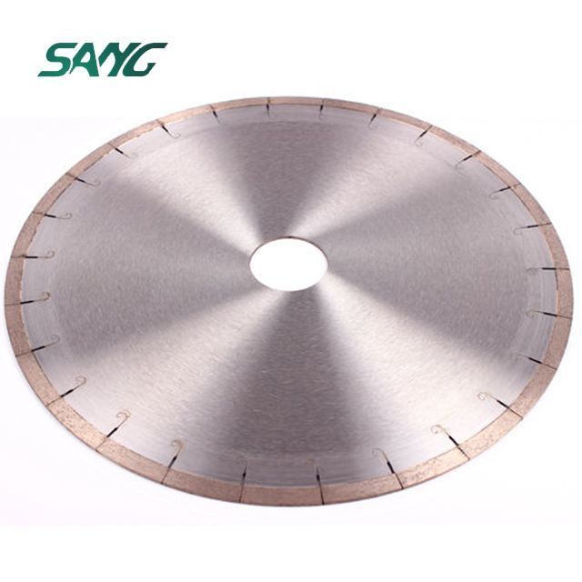 Hot-pressed Diamond Saw Blade Continuous Hook Slot Lower Noise Continue Rim Saw Blades for ceramic porcelain tile dekton