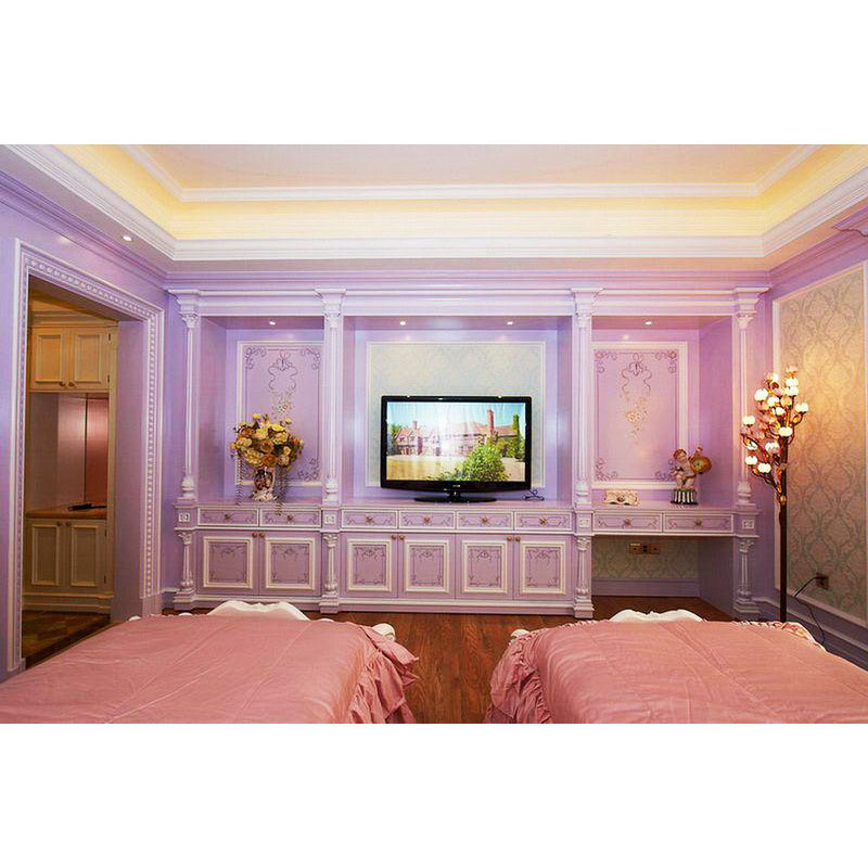 Luxury Gilt Wood Luxury Bedroom Set Princess Bedroom for Girls Children Bedroom Furniture