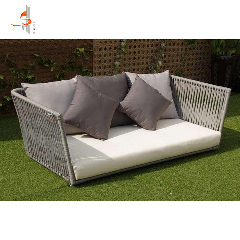 Modern Luxury Hotel Villa Outdoor Daybed Sofa Lounge Front Door Porch Swing Double Chair For 2 Person Kids Swing Chair