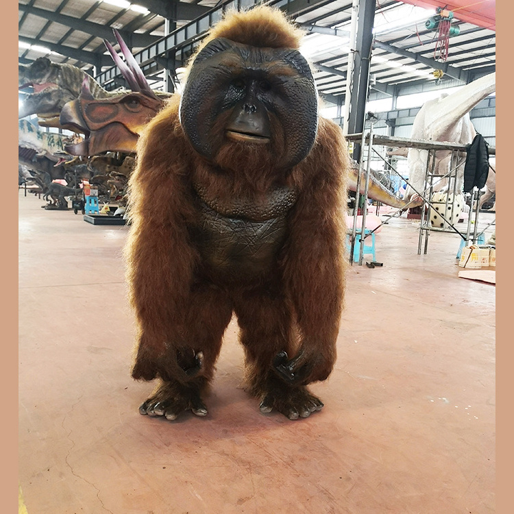 Custom Life Size Animatronic Animal Model of Orangutan Gorilla Costume for sale