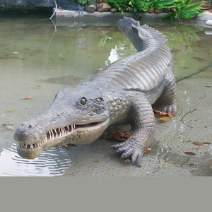 Zoo Park Simulation animal Realistic Alligator Life Size Animatronic Crocodile For Sale