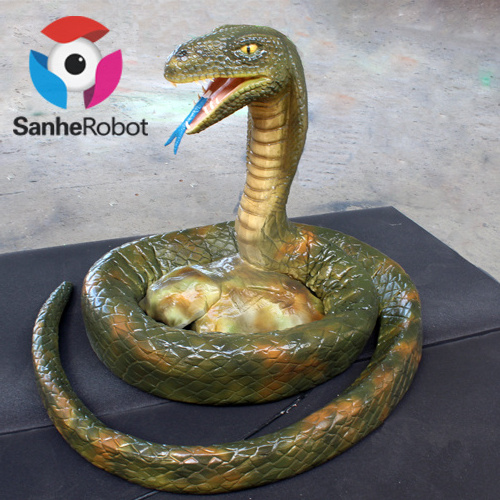 Christmas Tree Decoration Wrapped Up Realistic Artifical Animatronic Snake