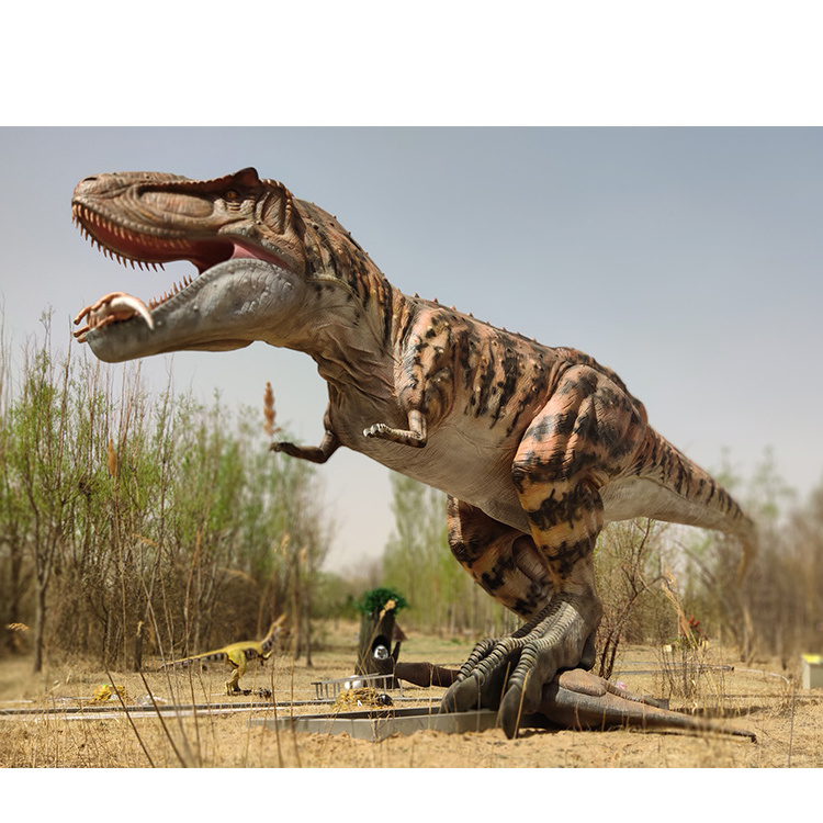 Dino Park Realistic Jurassic Park T Rex Dinosaur Life Size Robotic Animatronic Dinosaur for sale