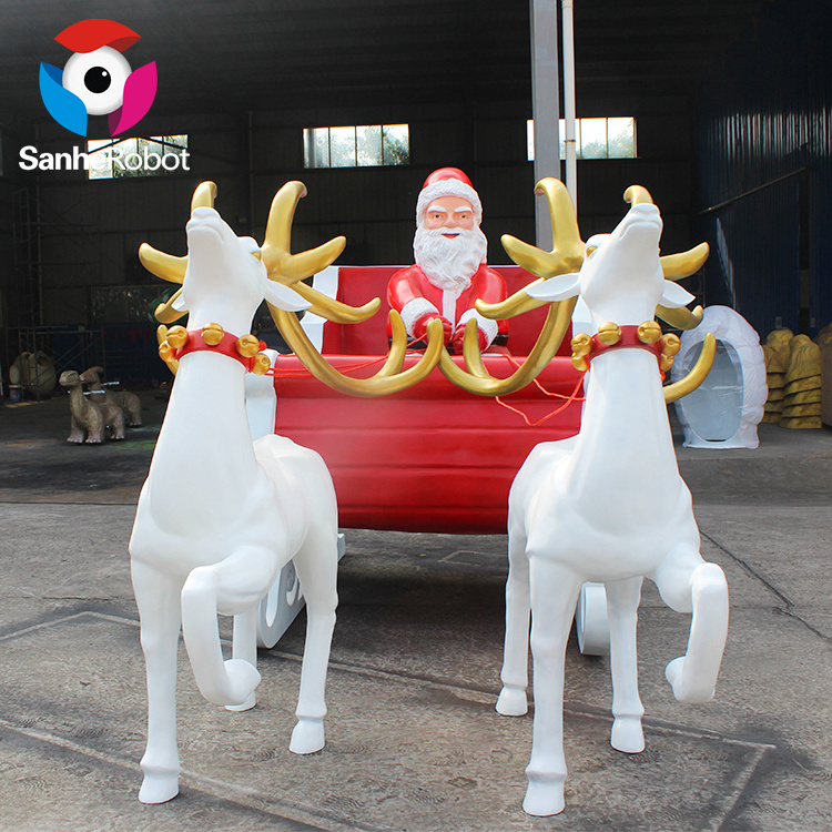 Hotsale Fiberglass Artificial Animated Christmas Reindeer