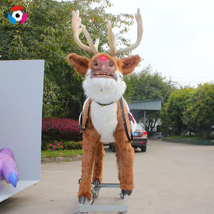 Theme Park Attractive Animated Lifesize animatronic realistic reindeer