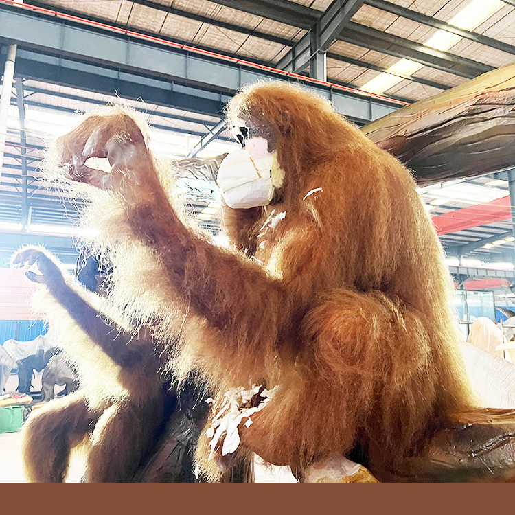 Amusement Park Electric Animatronic Animal Gorilla Monkey for sale