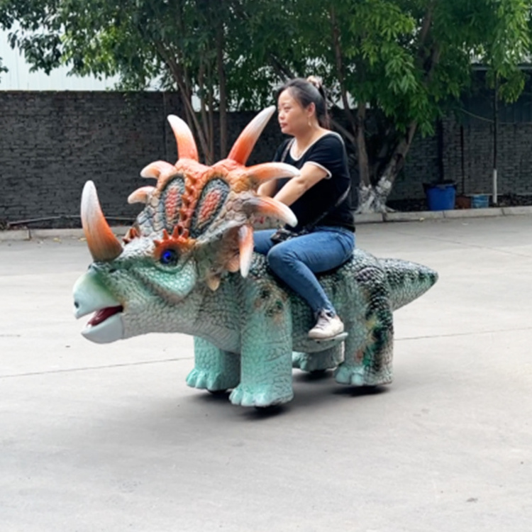 Battery Motorized Mini Dinosaur Walking Riding Electrical Dino Dinosaur Ride Car Toy for Kids Playground