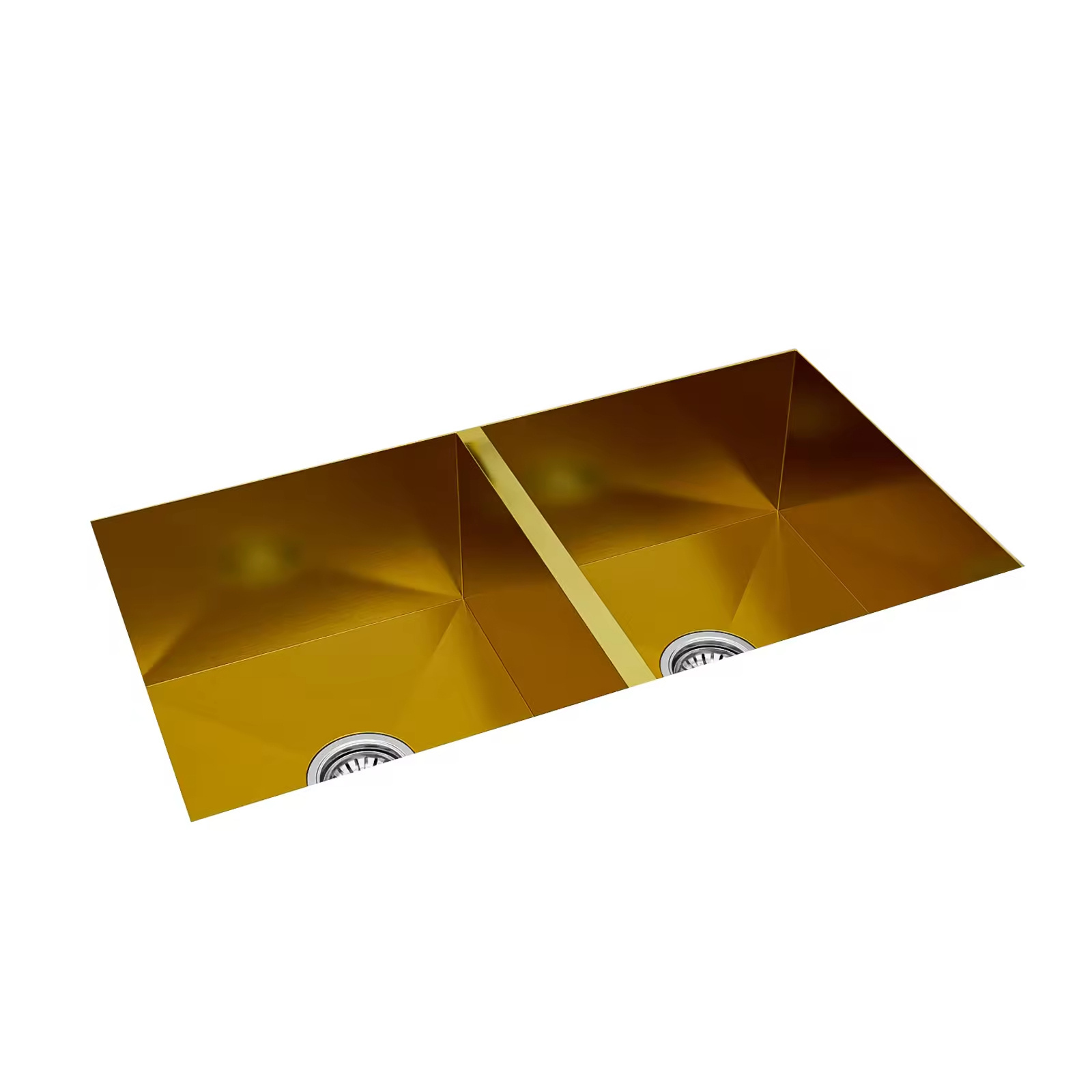 Factory hot sale golden kitchen double sink 304 stainless steel undermount Handmade Sink kitchen sink gold With Accessories