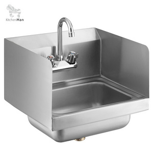 17X17 inch perfect 304 stainless steel  utility hand wash sink commercial sink wall sink