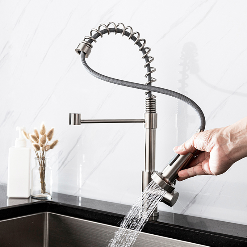 Single Handle New Models Pull Down Kitchen Sinks Stainless Steel Faucet Set Drinking Water Tap Water Filter System