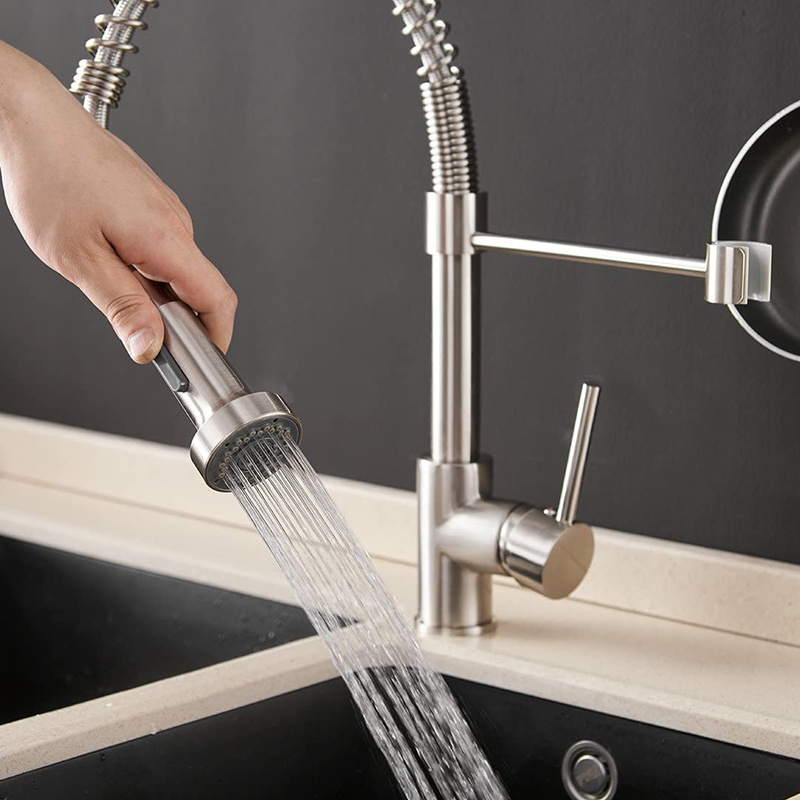 Single Handle New Models Pull Down Kitchen Sinks Stainless Steel Faucet Set Drinking Water Tap Water Filter System