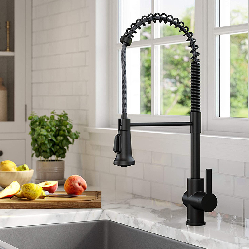 Modern Design Sprayer commercial Single Handle Kitchen Sink Pull Down Brass Kitchen Faucet American Commercial Kitchen Faucet