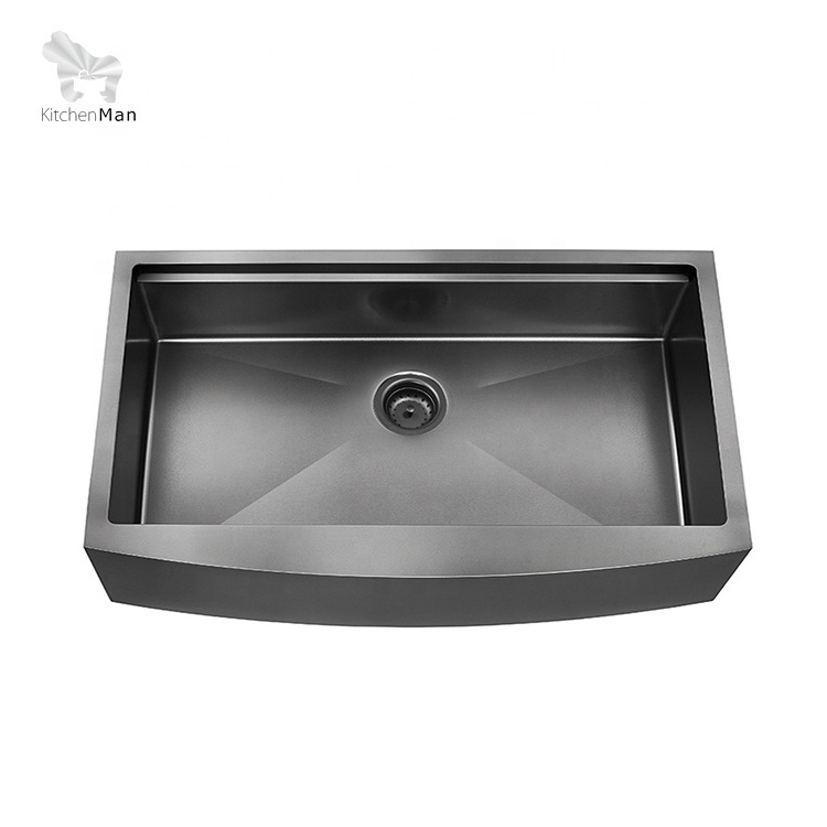 Sanhe KMan Stainless Steel Single Bowl Farm SInk Apron Farmhouse Kitchen Sink