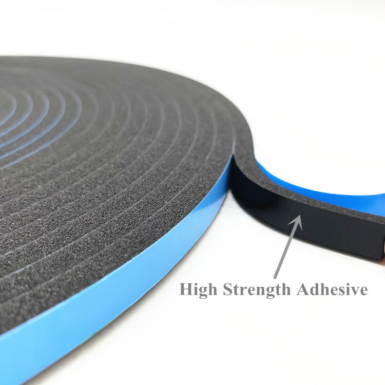 High Tack Adhesive Semi-rigid PVC Foam Glazing Tape Fast Recovery Double Sided Strip for Car Window Glass