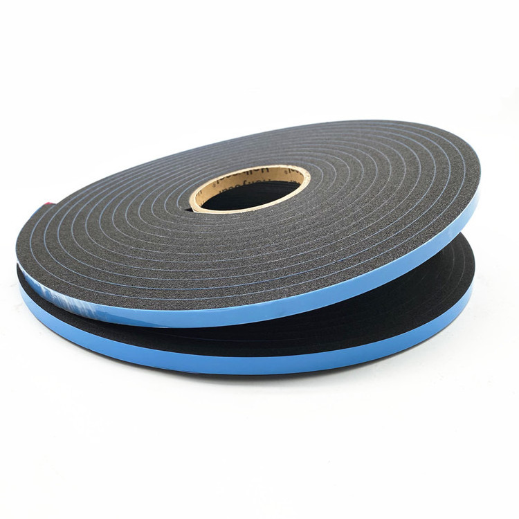 High Tack Adhesive Semi-rigid PVC Foam Glazing Tape Fast Recovery Double Sided Strip for Car Window Glass