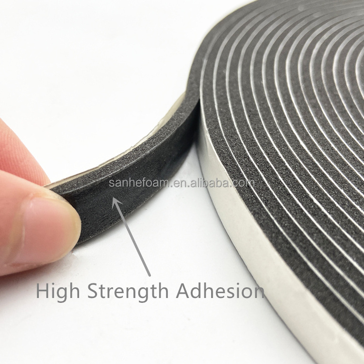 Closed Cell Flame Resistant PVC Foam Gasket Tape Adhesive Automotive Foam Tape for Door Locks