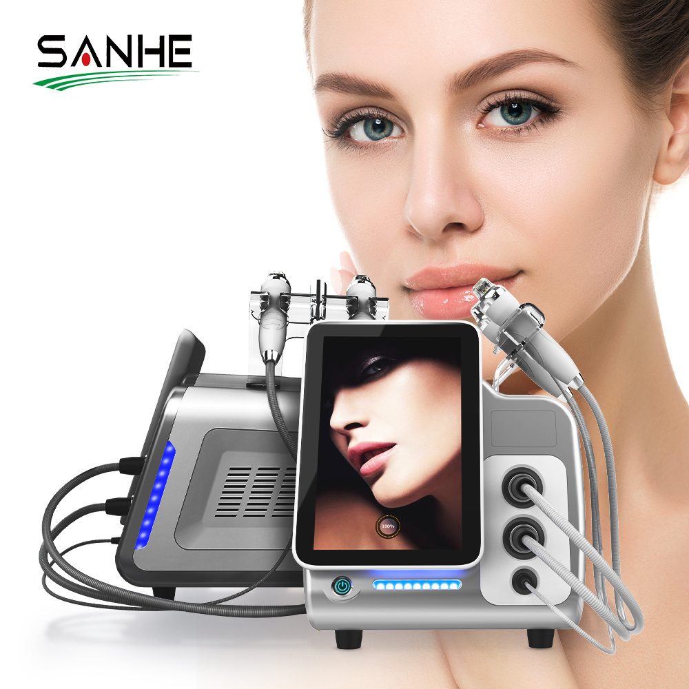 Golden Wrinkle Remover CPT Microneedle Scarlet Fractional RF Needle Sanhe Radio Frequency Microneedling Skin Tightening Machine