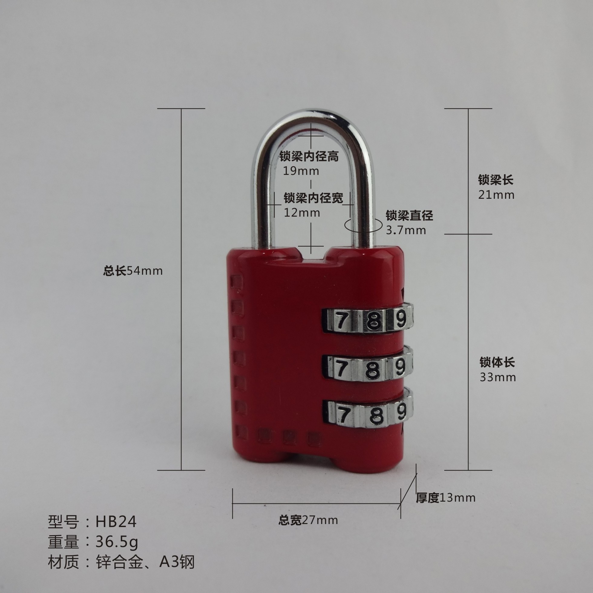 New 3 Digital Cadeado Code Lock Wholesale Candado Resettable Keyless Combination Padlock For Gym Sport Locker