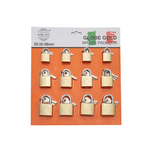 Samhoo Wholesale Candado Custom Logo Pad Lock Top Safety Padlocks Keyed Alike Small Factory Price Copper Brass Padlock Set