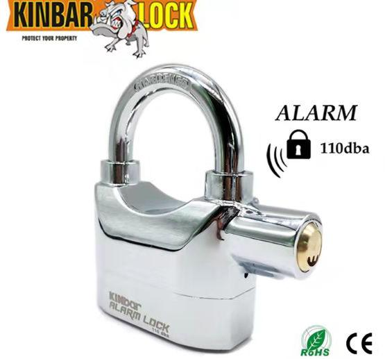 Samhoo High Quality Wholesale Waterproof Siren Security Alarm Padlock 110dba Motorcycle Alarm Padlock