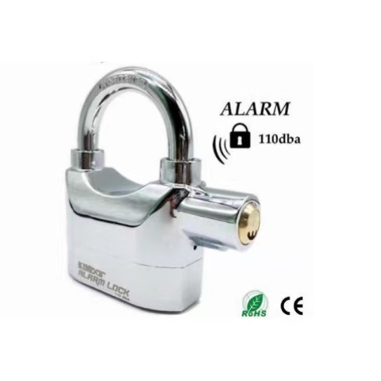 Samhoo High Quality Wholesale Waterproof Siren Security Alarm Padlock 110dba Motorcycle Alarm Padlock