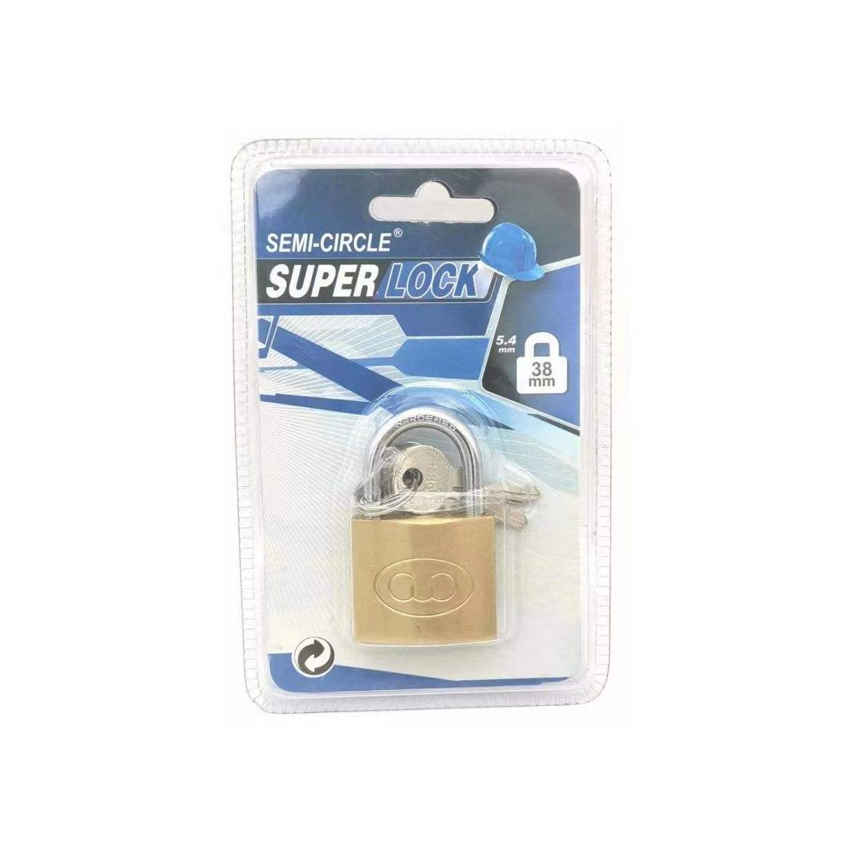 Samhoo High Quality Cadeado Wholesale Custom Size 30-70mm Long Beam Candado High Safety Lock Fine Polishing Brass Padlock