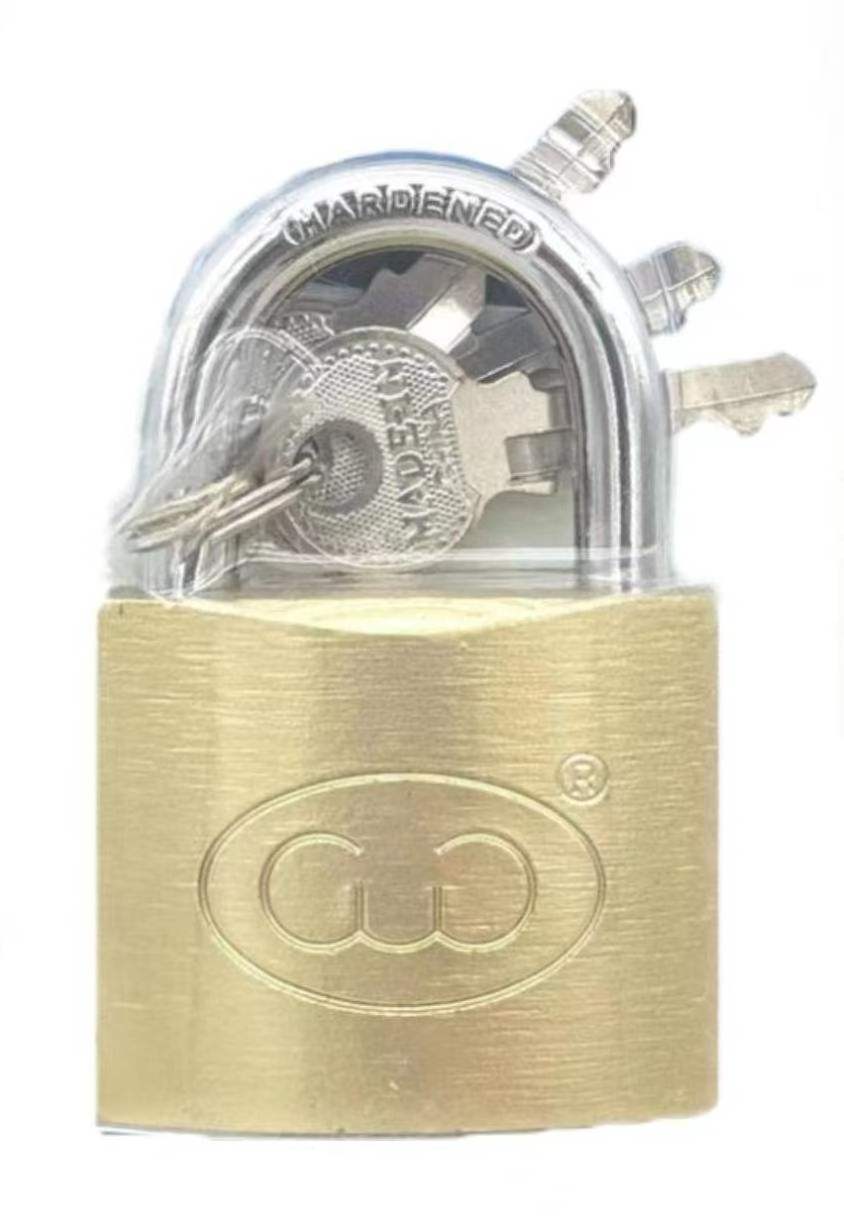 Samhoo High Quality Cadeado Wholesale Custom Size 30-70mm Long Beam Candado High Safety Lock Fine Polishing Brass Padlock