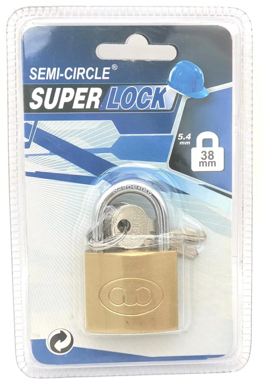 Samhoo High Quality Cadeado Wholesale Custom Size 30-70mm Long Beam Candado High Safety Lock Fine Polishing Brass Padlock