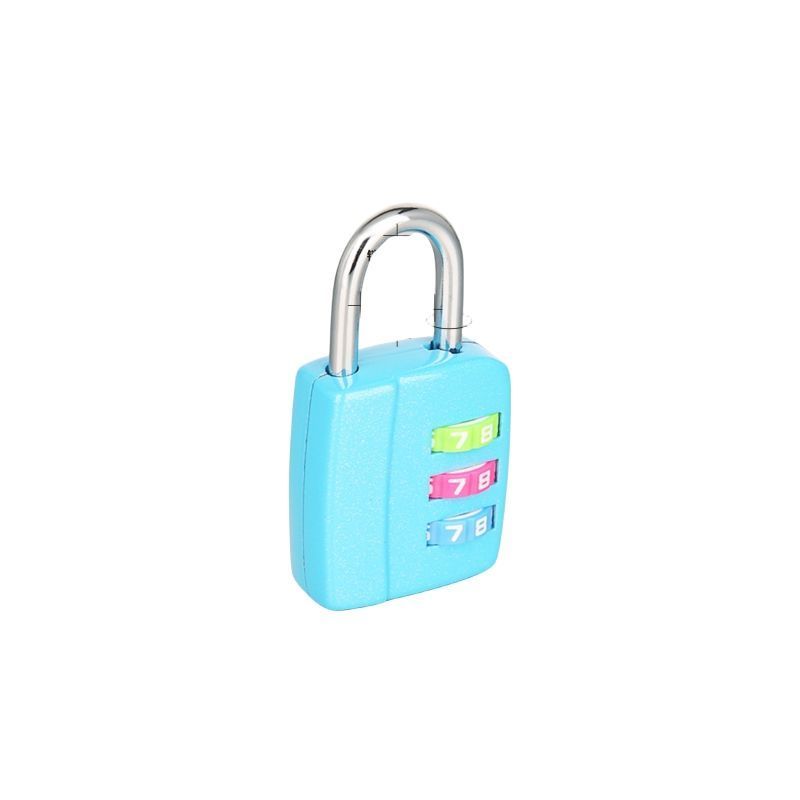 Hot Selling Quality Multiple Color 3 Digital Code Cadeado Password Lock Candado Locker Zinc Alloy Combination Stainless Padlock